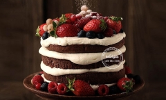 草莓裸蛋糕/Strawberry naked Cake