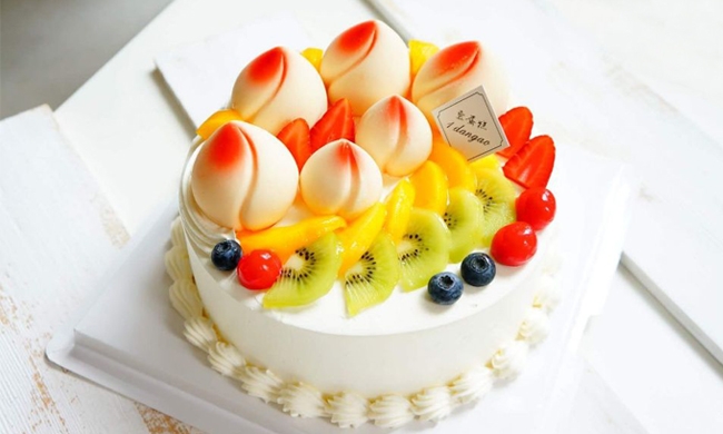蟠桃园//Peach-Shaped Mantou cake